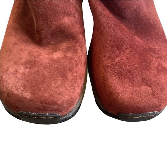 Merrell Ortholite MOC Maroon Suede Slip On Comfort Shoe 8 - Picture 6 of 6